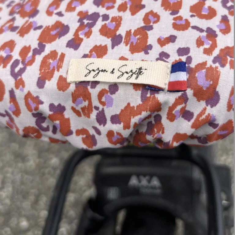 Couvre-selle vélo réversible en coton - 2