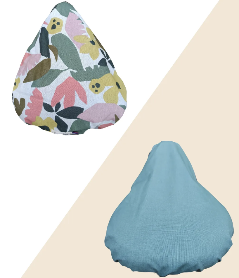 Couvre-selle vélo réversible en coton - 11