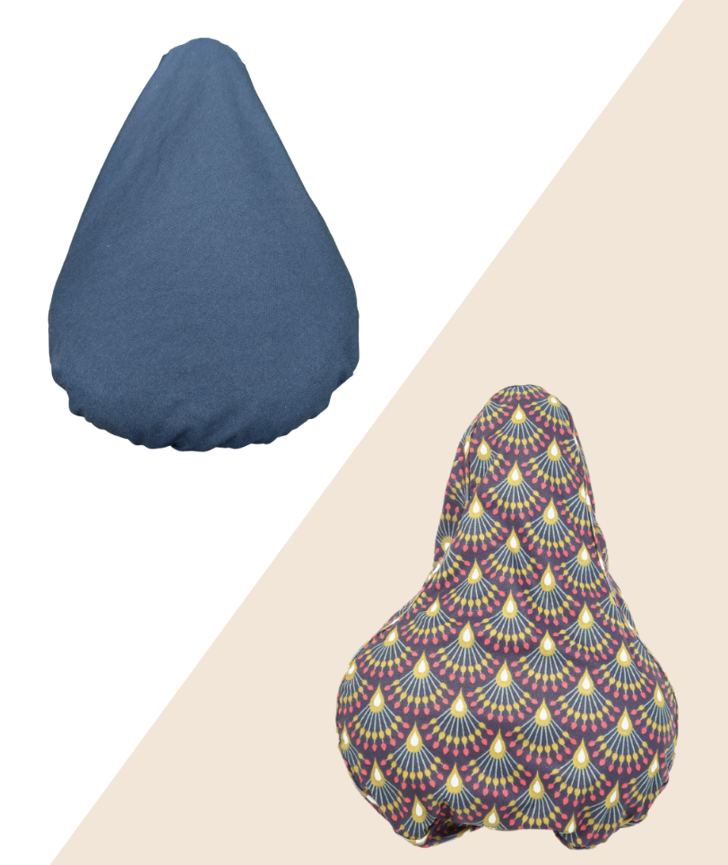 Couvre-selle vélo réversible en coton - 4