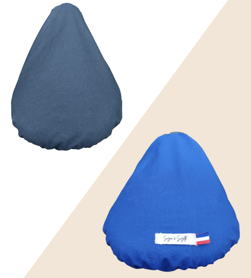 Couvre-selle vélo réversible en coton - 5