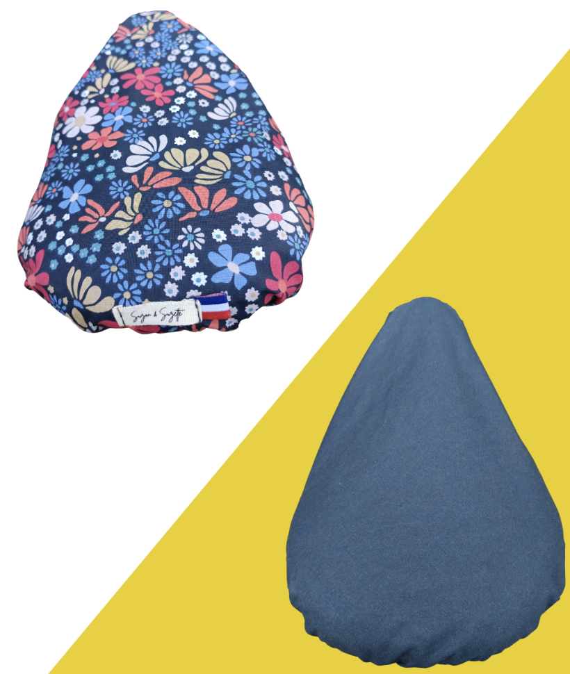 Couvre-selle vélo réversible en coton - 7