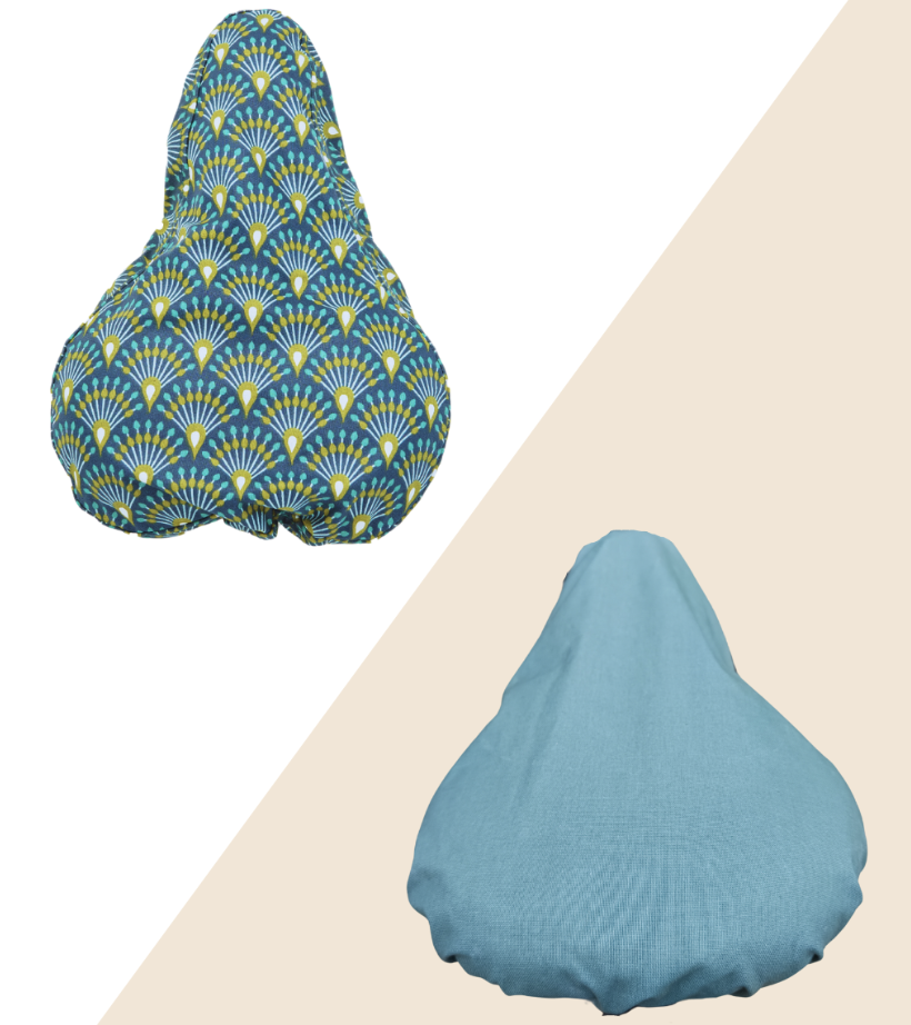 Couvre-selle vélo réversible en coton - 8