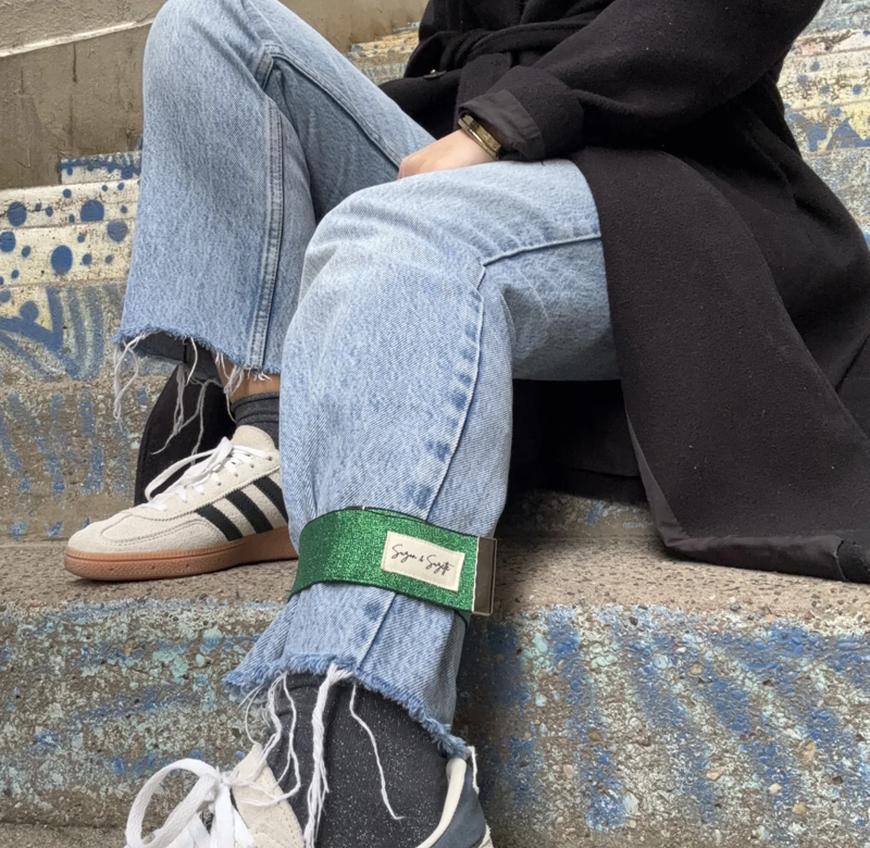 Serre-pantalon de vélo en coton - 2