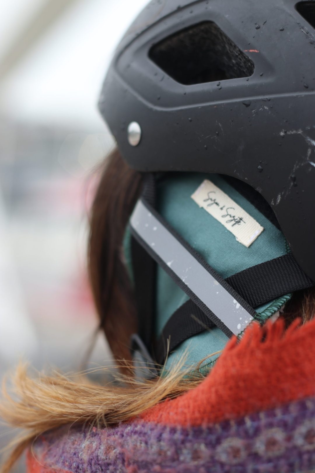 Cache-oreilles pour casque de vélo en coton upcyclé - 3