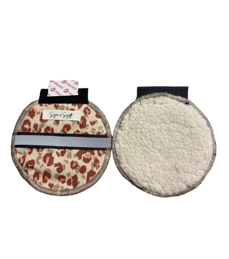 Cache-oreilles pour casque de vélo en coton upcyclé