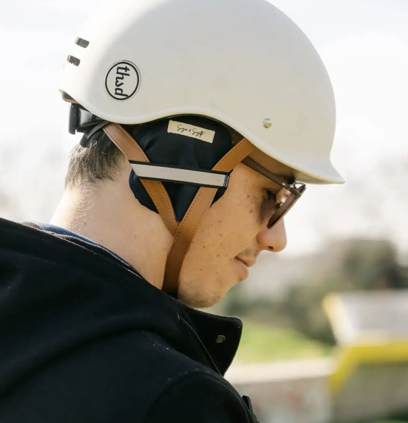 Cache-oreilles pour casque de vélo en coton upcyclé - 5