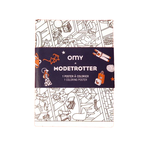 Poster à colorier personnalisable