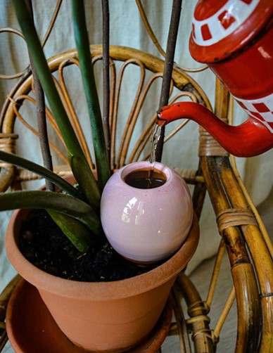 Oyas à planter émaillée et décorée - 7