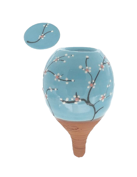 Oyas à planter émaillée et décorée