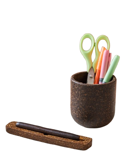 Pot à crayons upcyclé à partir de marc de café 