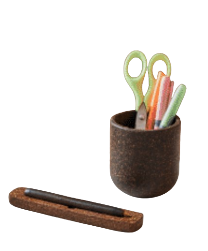 Pot à crayons upcyclé à partir de marc de café 