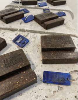 Portes-clés upcyclé à partir de montures de lunettes recyclées - 2