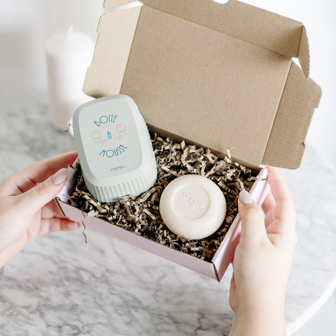 Coffret savon au lait de chèvre et sa boite - 4