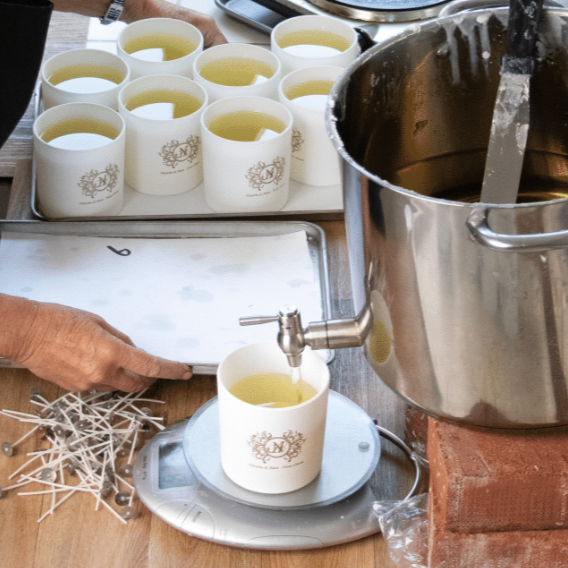 Maxi bougie artisanal en verre - 2