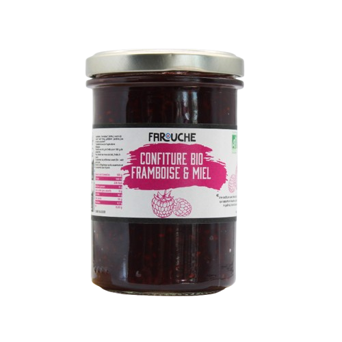 Confiture framboise et miel BIO