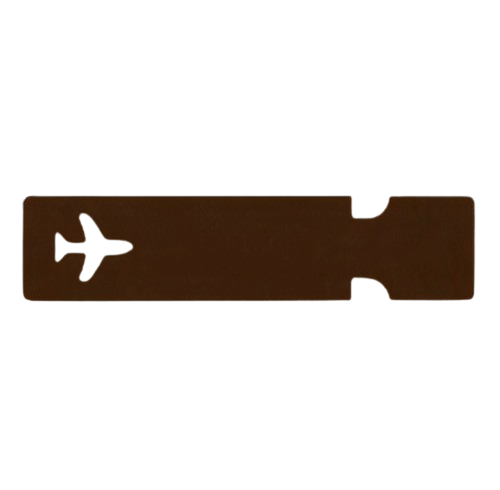 Etiquette bagage en cuir recyclé 