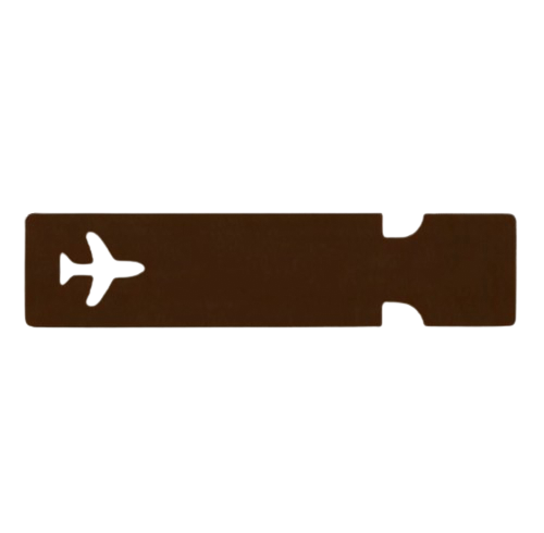 Etiquette bagage en cuir recyclé 