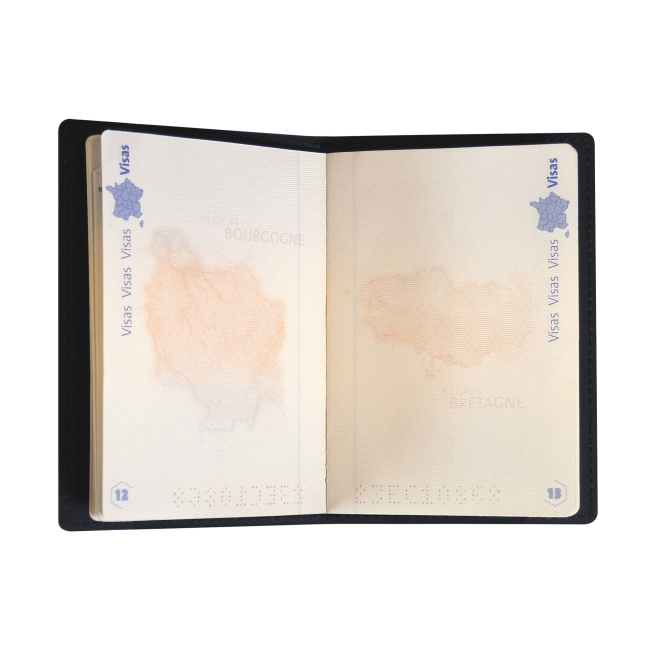 Porte-passeport cuir régé made in France - 3