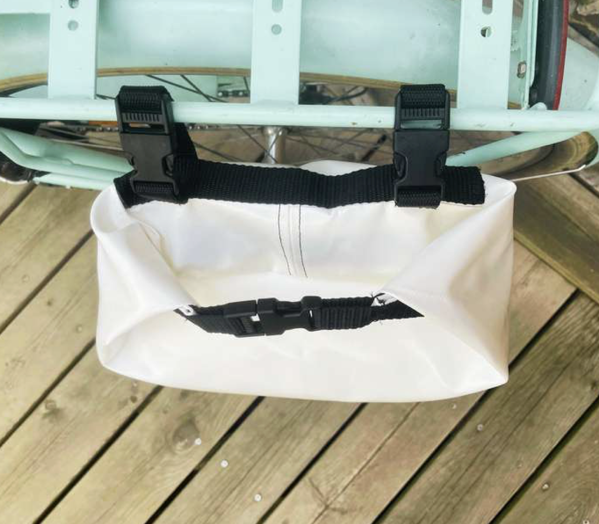 Sacoche porte bagage vélo en matière ucpyclée made in France  - 4