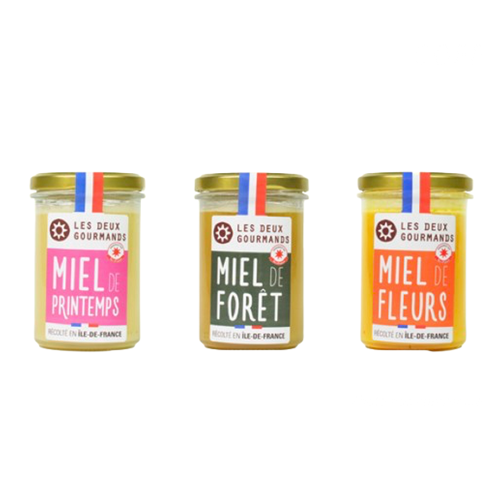 Coffret 3 miels - Trésors de nos Ruches