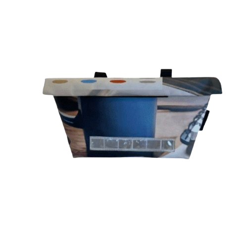 Pochette guidon vélo en bâche upcyclée - 2