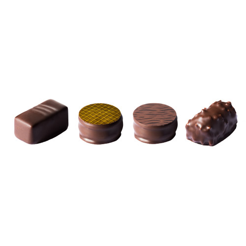 Coffret composé de 4 gourmandises de chocolats - 3