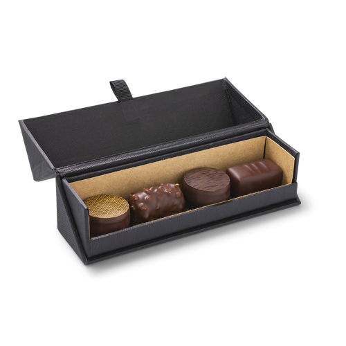 Coffret composé de 4 gourmandises de chocolats