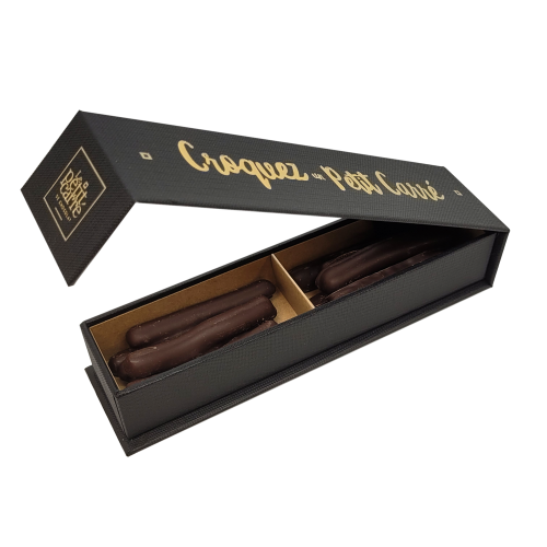 Coffret de 12 orangettes au chocolat noir