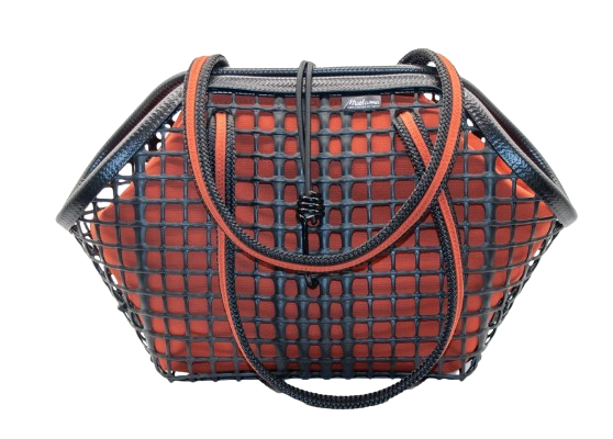 Panier gamme chic en maille ostréicole fabriqué en France - 1
