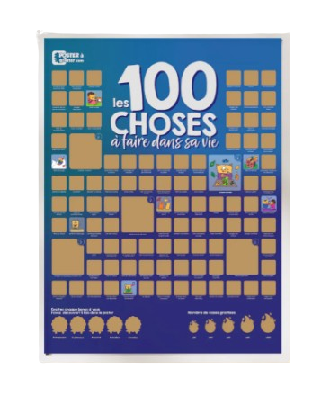 Poster à gratter olfactif personnalisable