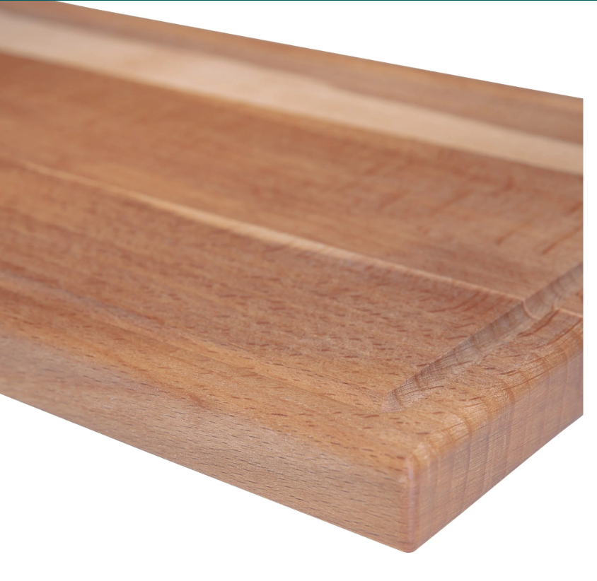 Planches rectangulaires en bois d'hêtre avec poignée en cuir - 2