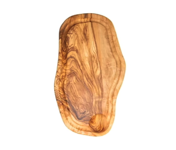 Planche avec rainure à jus en bois d'olivier