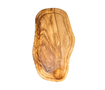 Planche avec rainure à jus en bois d'olivier