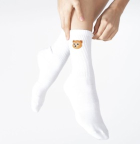 Chaussettes de sport en coton bio tricotées main - 2