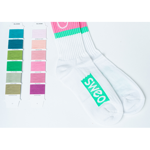 Chaussettes de sport en coton bio tricotées main