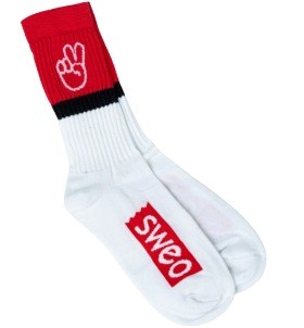 Chaussettes de sport en coton bio tricotées main