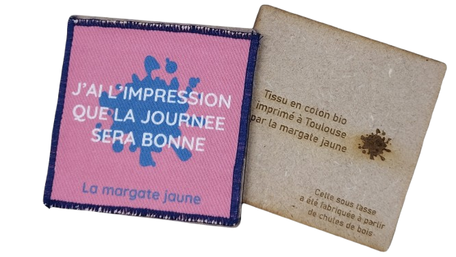 Dessous de mug en bois recyclé made in France