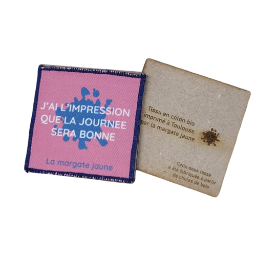 Dessous de mug en bois recyclé made in France