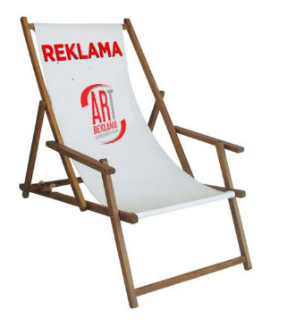 Chaise longue publicitaire en bois made in Pologne