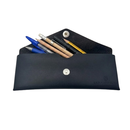 Trousse origami en cuir ucpcylé sur mesure