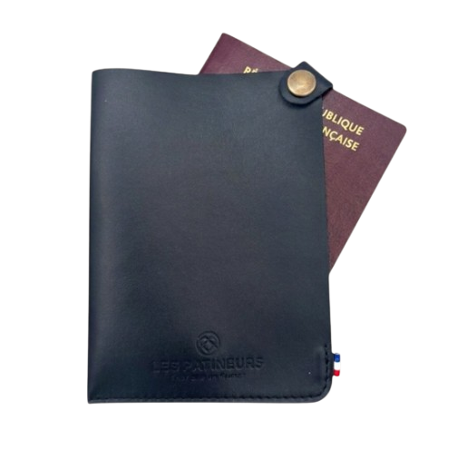 Porte-passeport en cuir made in France