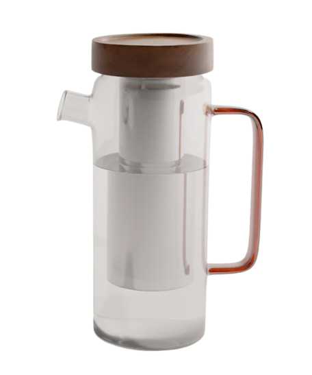 Carafe filtrante rechargeable à l'infini made in France