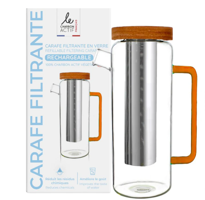Carafe filtrante rechargeable à l'infini made in France - 1