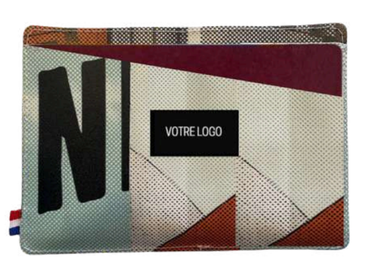 Etui à passeport en bâche upcyclée made in France