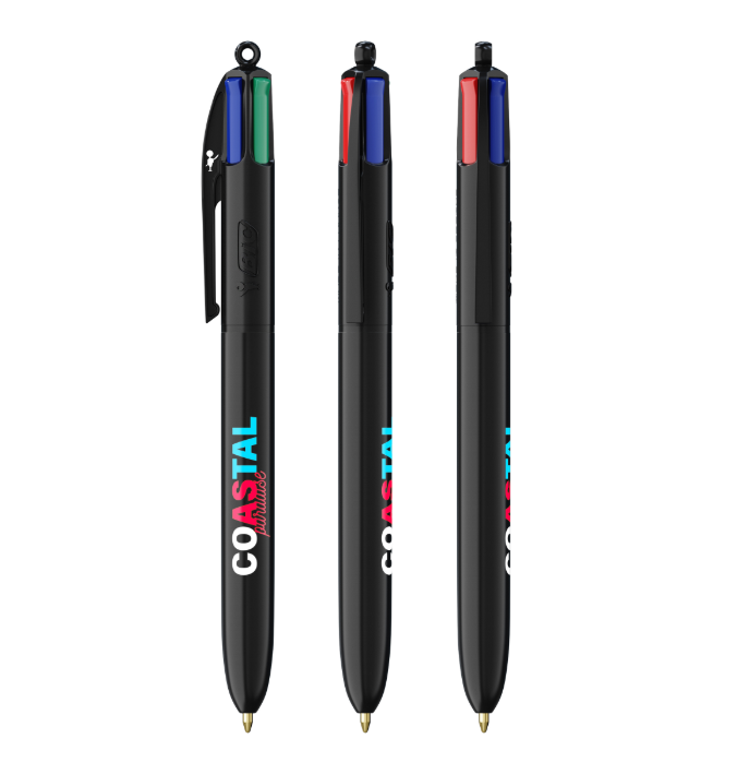 Stylo 4 couleurs personnalisable en plastique recyclé made in France - 3