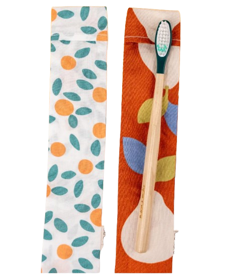 Etui à brosse à dents en coton made in France