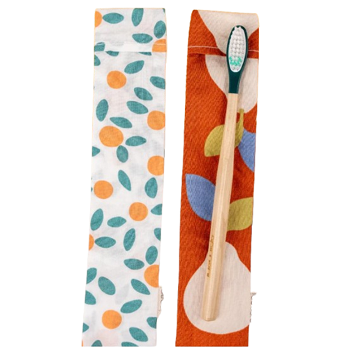 Etui à brosse à dents en coton made in France
