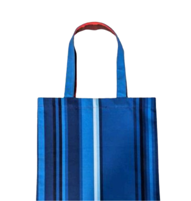 Tote bag en tissus retravaillés made in France - 3