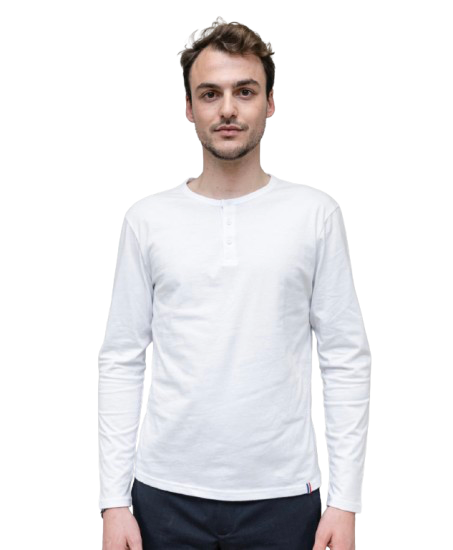 Tee-shirt à manches longues en coton bio fabriqué en France - Homme/Femme