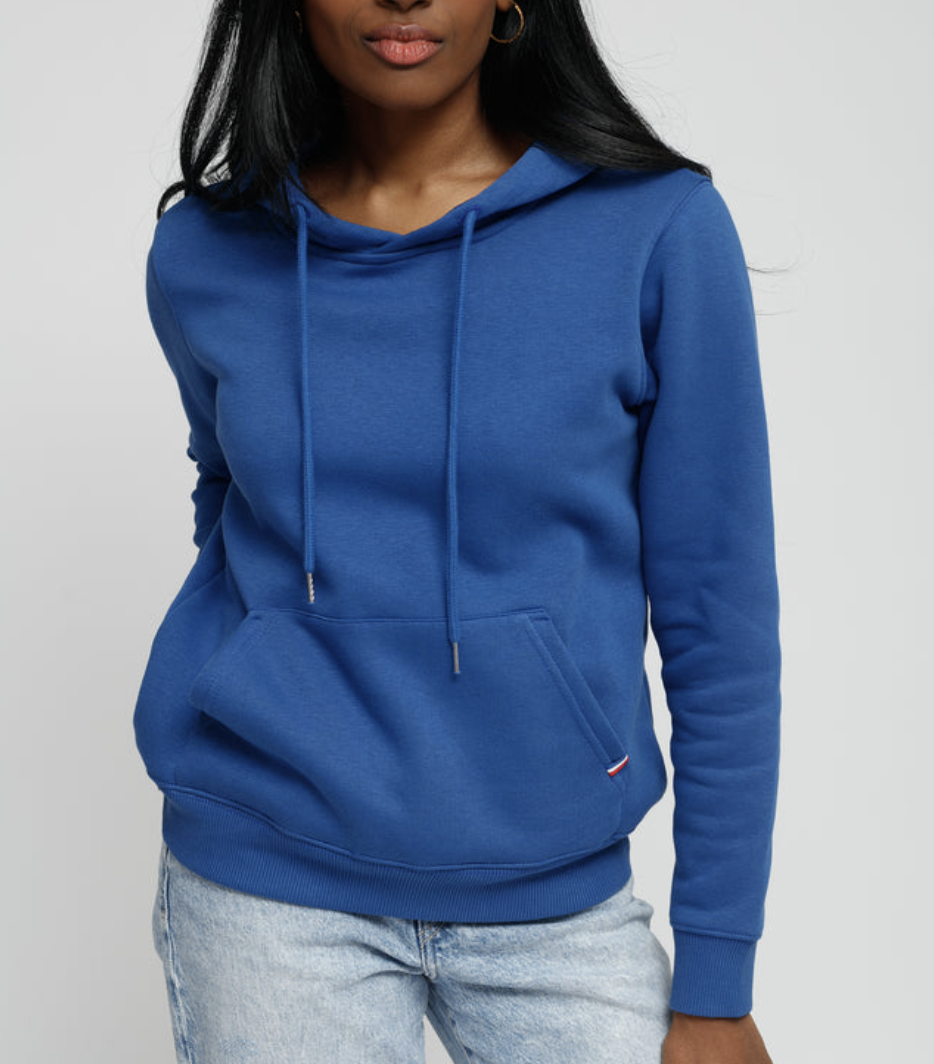 Hoodie molletonné en coton bio fabriquée en France - Mixte - 1
